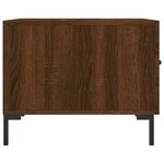 vidaXL Tables basses 2 Pièces chêne marron 50x50x40 cm bois d'ingénierie