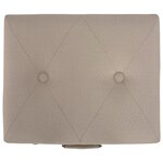 vidaXL Tabouret de rangement 40 cm Beige Tissu