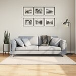 vidaXL Tapis ISTAN à poils longs aspect brillant crème 140x200 cm