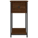 vidaXL Tables de chevet 2Pièces chêne marron 30x60x60cm bois d'ingénierie