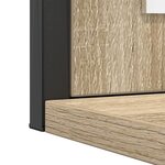 Ensemble de meubles de salle de bain 3 pièces vidaXL chêne sonoma en bois d'ingénierie