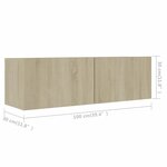 vidaXL Ensemble de meuble TV 5 Pièces Chêne sonoma Bois d'ingénierie