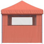 vidaXL Tente de réception pliable escamotable avec 3 parois latérales