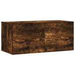 vidaXL Armoire murale chêne fumé 80x36 5x35 cm bois d'ingénierie