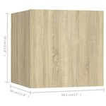 vidaXL Ensemble de meubles TV 6 Pièces Chêne sonoma Bois d'ingénierie
