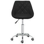 Chaise fauteuil siège de bureau informatique étude pivotante similicuir noir 02_0024052
