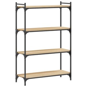 vidaXL Bibliothèque à 4 niveaux chêne sonoma 80x30x120 cm