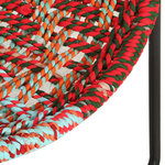 vidaXL Chaise ronde Chindi Multicolore Tissu