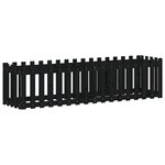 vidaXL Lit surélevé de jardin design de clôture 200x50x50cm pin massif