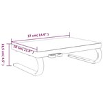 vidaXL Support de moniteur Noir 37x28x11 5 cm