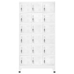 vidaXL Armoire à casier avec 18 compartiments Métal 90x40x180 cm