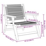 vidaXL Ensemble de chaises de jardin de 4 - Bois d'acacia beige