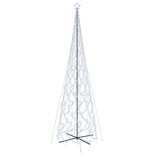 vidaXL Arbre de Noël cône 3000 LED Blanc froid 230x800 cm