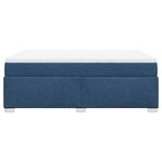 vidaXL Sommier à lattes de lit avec matelas Bleu 140x190 cm Tissu