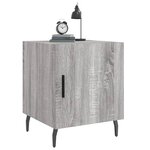 vidaXL Tables de chevet 2 Pièces sonoma gris 40x40x50cm bois d'ingénierie