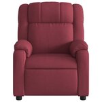 vidaXL Fauteuil de massage inclinable Rouge bordeaux Tissu