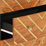 vidaXL Armoires latérales 3 Pièces marron et noir 60x33 5x75 cm