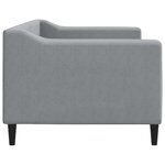 vidaXL Lit de repos sans matelas gris clair 80x200 cm tissu