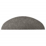 vidaXL Tapis d'escalier autocollants 15 Pièces 56x17x3 cm Gris