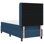 lit de relaxation vidaXL avec matelas et LED bleus 80x200 cm en tissu