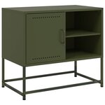 vidaXL Meuble TV jaune moutarde 100 5x39x60 5 cm acier