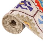 vidaXL Tapis lavable multicolore 190x300 cm antidérapant
