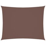 vidaXL Voile de parasol tissu oxford rectangulaire 3x4 m marron