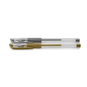 Ensemble de stylos à encre gel 'Classic'  doré/argenté HAMA