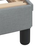 vidaXL Lit avec matelas gris clair 90x200 cm tissu