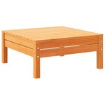 vidaXL Salon de jardin 9 Pièces avec coussins marron cire bois pin massif