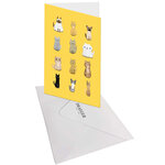 Carte Signature Chats - 11 5 X 17cm - Draeger paris
