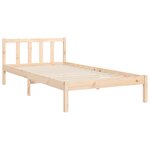 vidaXL Cadre de lit et tête de lit 100x200 cm bois massif