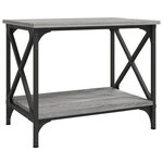 vidaXL Table d'appoint Sonoma gris 55x38x45 cm Bois d'ingénierie