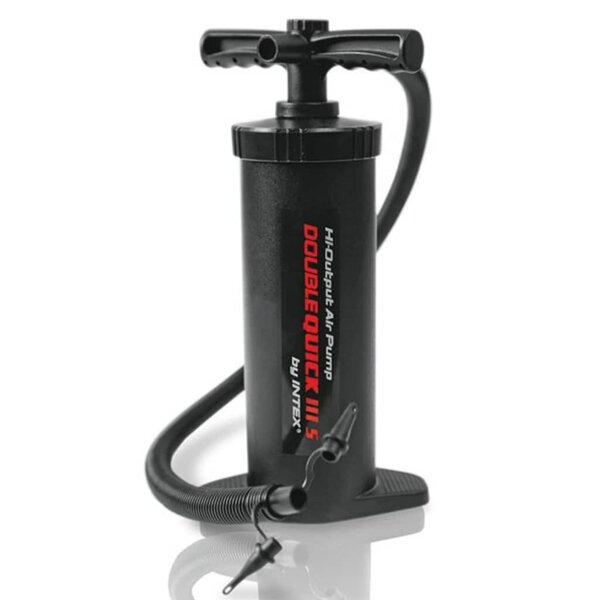 INTEX Pompe à main à haut débit Double Quick III 37 cm Noir