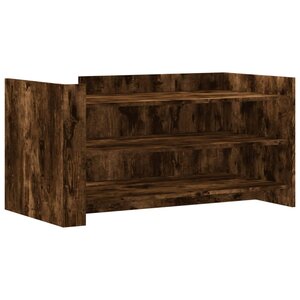 vidaXL Table basse chêne fumé 100x50x50 cm bois d'ingénierie