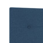 Tête de lit LED vitaXL Capitonnée Bouton Bleue 90 cm Tissu