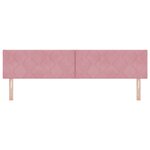 Tête de lit vidaXL Design en Blocs de Diamant Rose 200 cm Velours