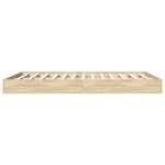 vidaXL Cadre de lit sans matelas chêne sonoma 140x200 cm