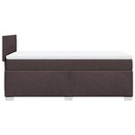 vidaXL Sommier à lattes de lit avec matelas Marron foncé 90x190 cm