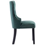 vidaXL Chaises à manger lot de 4 vert foncé velours