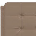 VidaXL Cadre de lit sans matelas cappuccino 140x200 cm similicuir