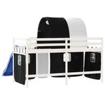 vidaXL Lit mezzanine enfants avec tunnel sans matelas 90x200 cm