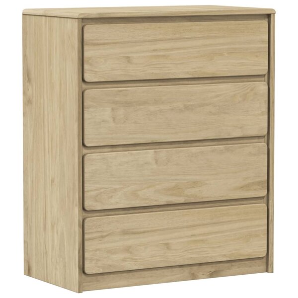 vidaXL Commode SAUDA chêne 76 5x39x91 cm bois de pin massif