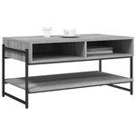 vidaXL Table basse sonoma gris 90x50x45 cm bois d'ingénierie