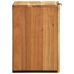 Meuble de Salle de Bain Suspendu vidaXL 38x33 5x48 cm en Bois Massif d'Acacia
