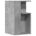 vidaXL Table d'appoint gris béton 35x35x60 cm bois d'ingénierie