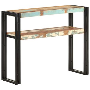 vidaXL Table console 90x30x75 cm Bois de récupération massif