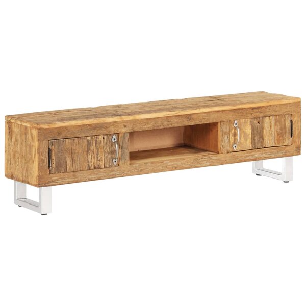 vidaXL Meuble TV Bois de récupération massif 140x30x40 cm