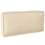 vidaXL Ensemble de coussins de palette 2 pièces en tissu oxford beige