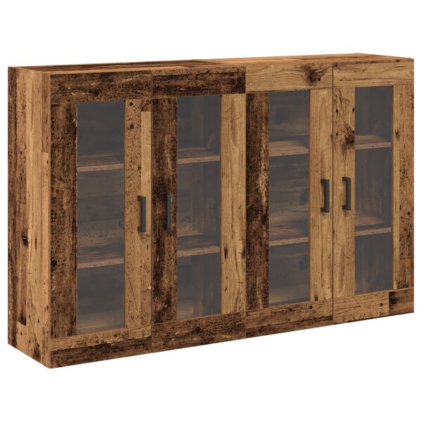 vidaXL Armoires murales 2 Pièces Bois ancien 69 5x34x90 cm Bois d'ingénierie